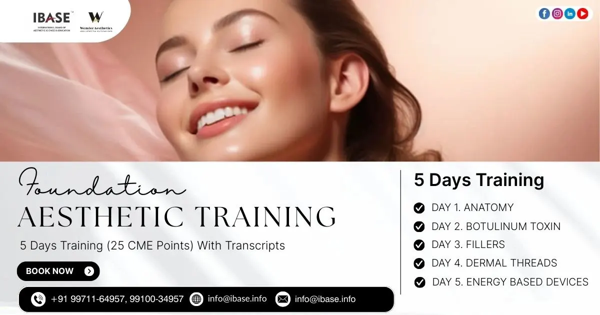 Foundation aesthetic training classroom session at IBASE in AL Karama Dubai